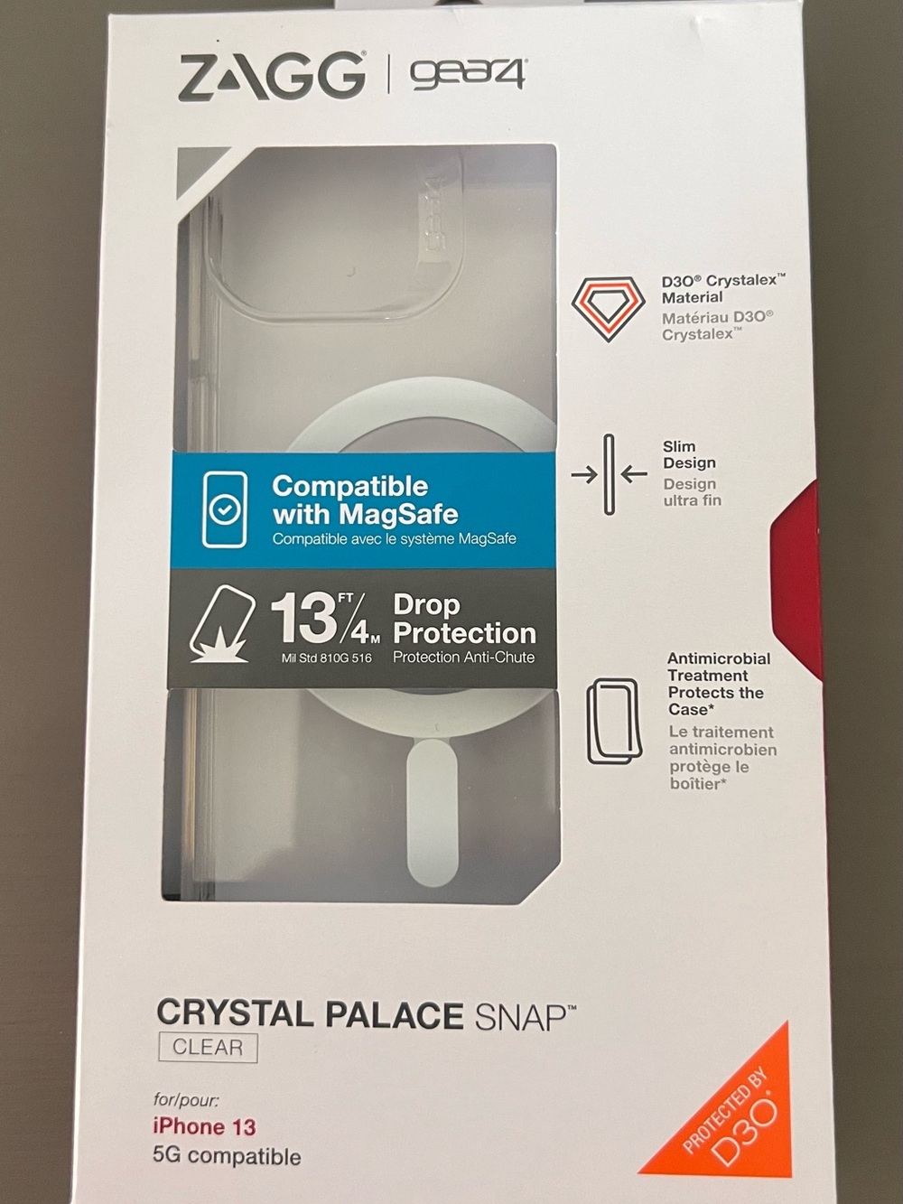 ZAGG Crystal Palace Snap Clear Case for iPhone 13 - MagSafe Compatible